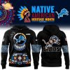 Men’s Nike Detroit Lions Arctic Camo 2024 Salute to Service Club Fleece Pullover Hoodie | NFL Military Tribute Apparel