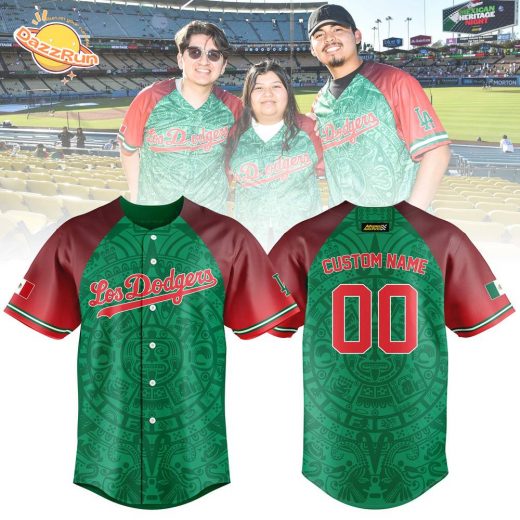 Mexican Heritage Night LA Dodgers Personalized Jersey | MLB Mexican Heritage Dodgers Fan Jersey