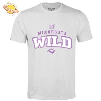 Minnesota Wild Levelwear Hockey Fights Cancer Richmond T-shirt | NHL Cancer Awareness Shirt