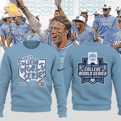 North Carolina Tar Heels 2024 NCAA Men’s Baseball College World Series Sweatshirt | UNC Championship Baseball Sweatshirt