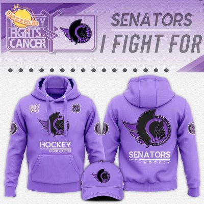 Ottawa Senators Hockey Fights Cancer Unisex Hoodie | NHL Charity Hoodie