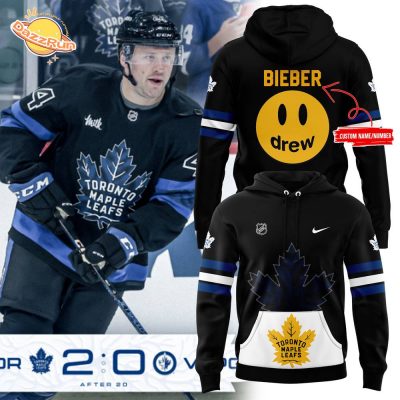 Toronto Maple Leafs 2024 Justin Bieber NHL Hoodie | Customizable Sports Hoodie