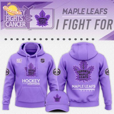 Toronto Maple Leafs Hockey Fights Cancer Unisex Hoodie | NHL Cancer Support Gear