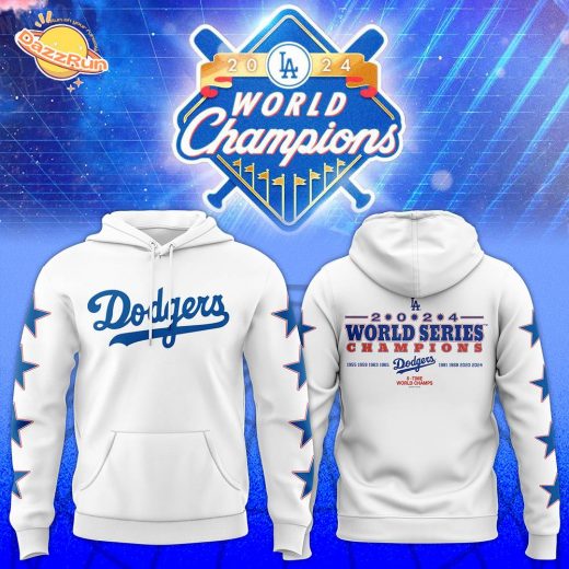 Unisex Los Angeles Dodgers Royal 2024 World Series Champions Hoodie | MLB Championship Apparel