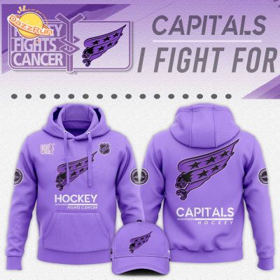 Washington Capitals Hockey Fights Cancer Unisex Hoodie | NHL Cancer Support Gear