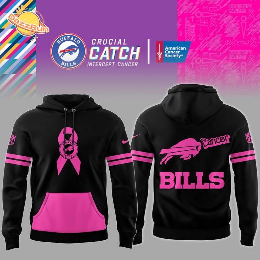 Buffalo Bills NFL Nike Limited Intercept Cancer 2024 Black Hoodie