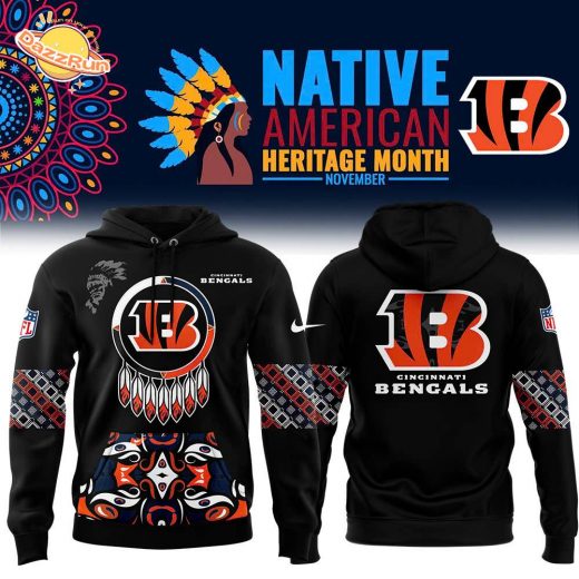 Cincinnati Bengals Men’s Nike 2024 Native American Heritage Month Premium Hoodie