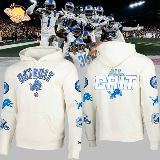 Detroit Lions L Football Team Hoodie White Special Edition