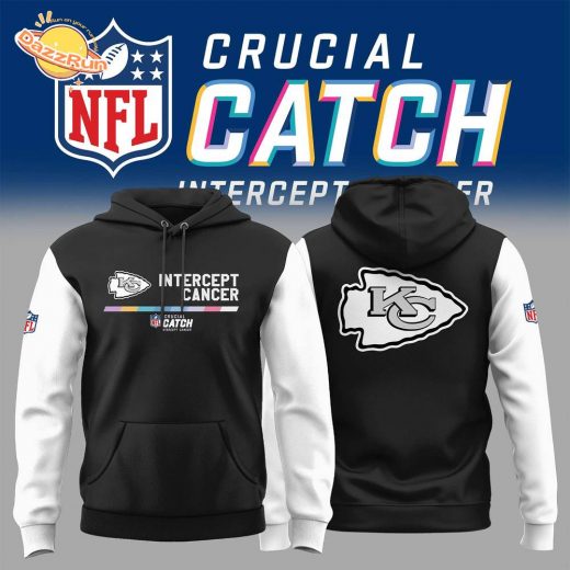 Kansas City Chiefs 2024 Crucial Catch Intercept Cancer Hoodie