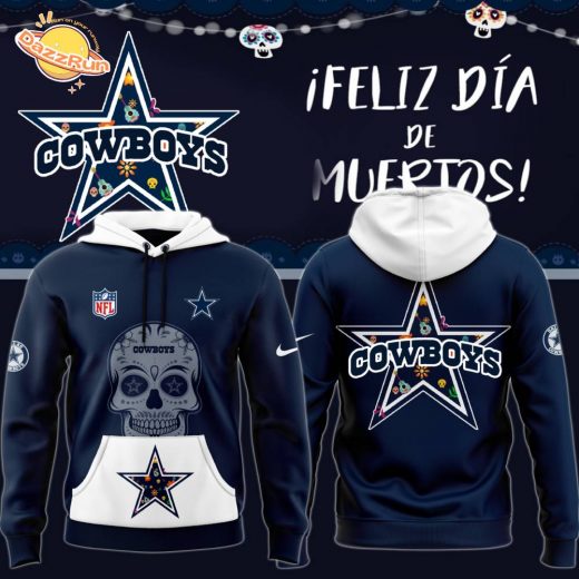 Men’s Nike Navy Dallas Cowboys 2024 NFL Dia De Los Muertos Premium Hoodie