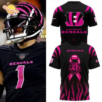 Cincinnati Bengals 2024 Breast Cancer Awareness T-Shirt