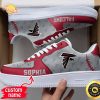 Limited Edition Atlanta Falcons Gray AF1 Sneakers 2024