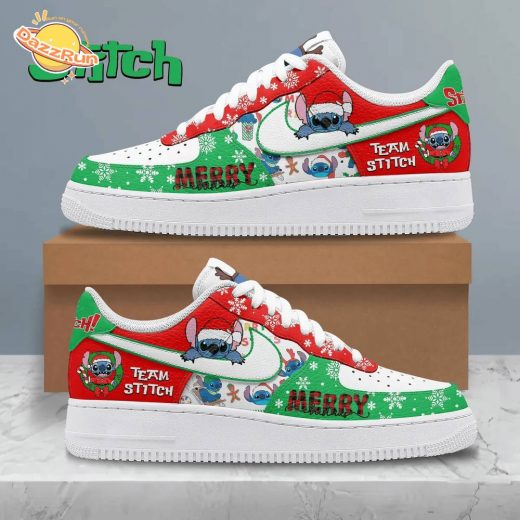 Limited Edition Team Stitch Merry Xmas AF1 Sneakers 2024