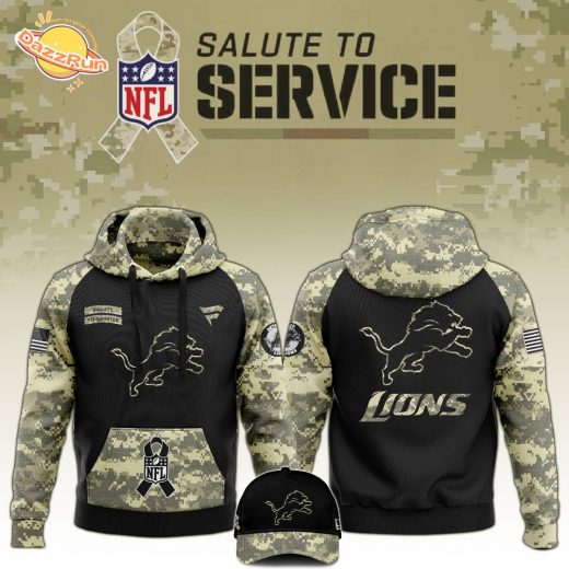 Detroit Lions 2024 Salute to Service Limited Edition Hoodie – Military Appreciation