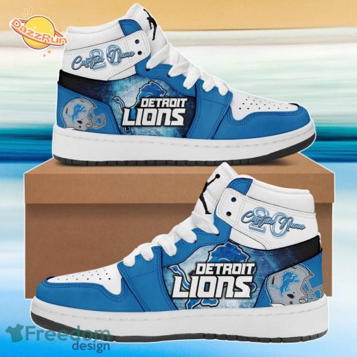 Detroit Lions L Football Team Special Edition Air Jordan 1 Sneakers