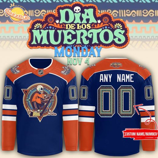 Edmonton Oilers Día de los Muertos Day of the Dead Jersey – Inaugural Edition