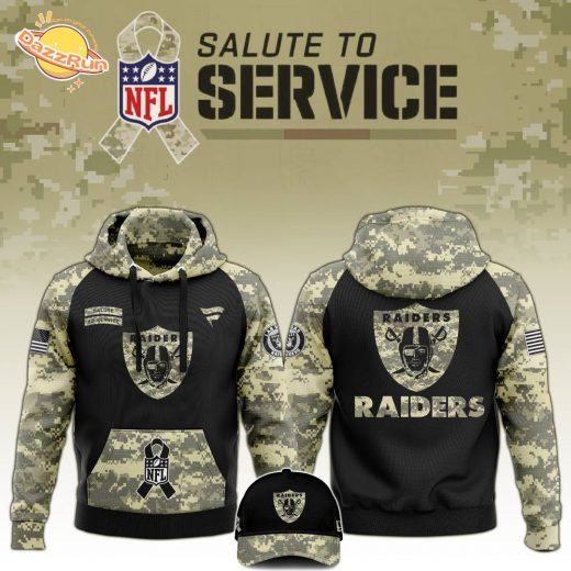 Las Vegas Raiders 2024 Salute to Service Camo Hoodie – Military Gear