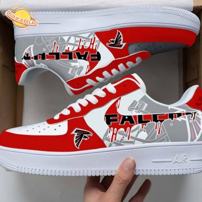 Limited Edition Atlanta Falcons Red AF1 Sneakers 2024