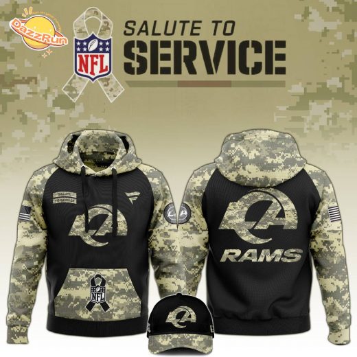 Los Angeles Rams 2024 Salute to Service Limited Edition Hoodie – Military Apparel