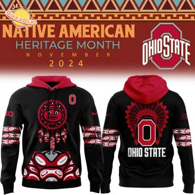 Ohio State Football 2024 Native American Heritage Month Premium Hoodie – Limited Edition