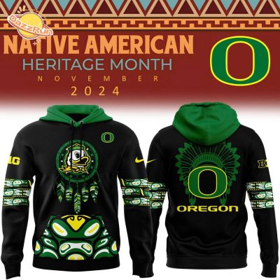 Oregon Ducks 2024 Native American Heritage Month Premium Hoodie – Limited Edition