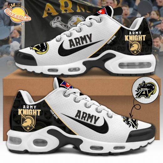 Limited Edition Army Black Knights White Air Max Football Shoes