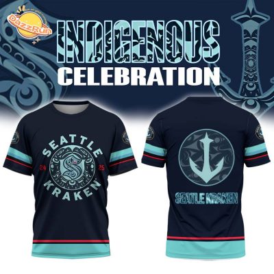 Seattle Kraken 2024 Indigenous Peoples Night 3D T-shirt