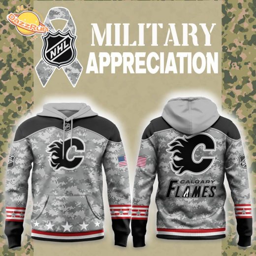 Calgary Flames 2024 Military Appreciation Hoodie – NHL Fan Gear