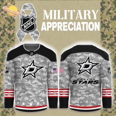 Dallas Stars Nike Arctic Camo 2024 Salute to Service Club Hockey Jersey