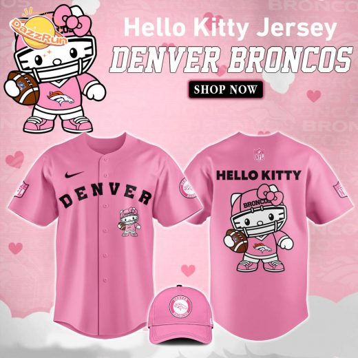 Denver Broncos x Kitty Jersey Limited Edition Pink Version – Custom Team Apparel