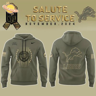 Detroit Lions 2024 Limited Salute to Service NFL Hoodie – Military Tribute