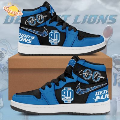 Detroit Lions 90th Anniversary Air Jordan 1 Shoes – Limited Edition NFL Fan Gear