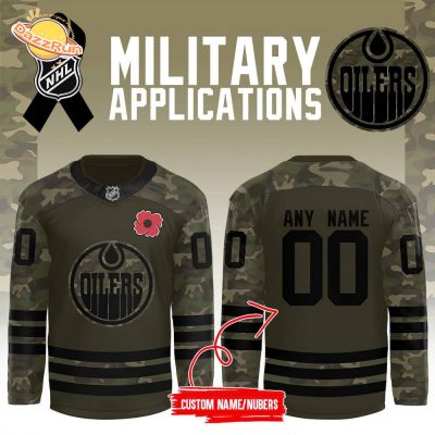 Edmonton Oilers x 2024 Military Appreciation Night Custom Jersey