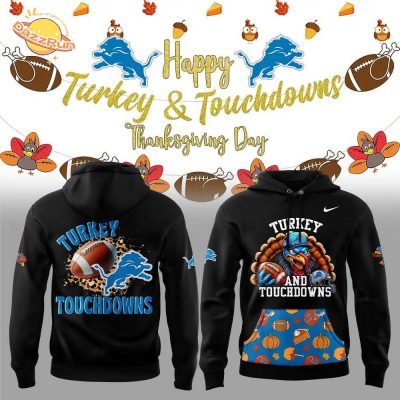 Limited Edition Detroit Lions Happy Thanksgiving Day Hoodie