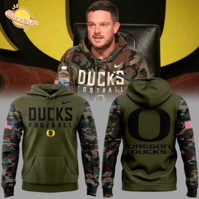 Limited Edition Oregon Ducks Veteran Camo Hoodie 2024 – NCAA Fan Apparel