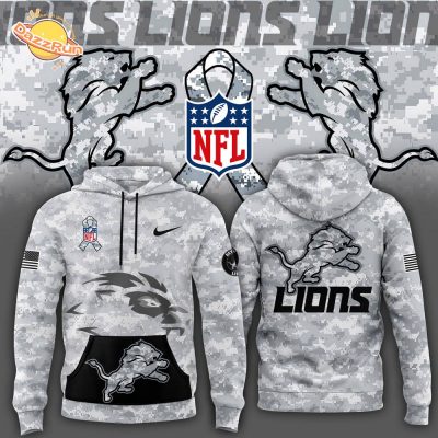 Men’s Nike Arctic Camo Detroit Lions 2024 Salute to Service Club Fleece Hoodie