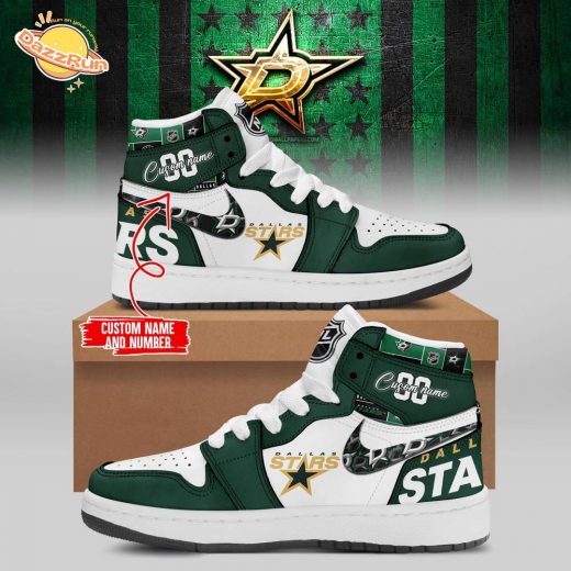 New Edition Air Jordan 1 Shoes for Dallas Stars Fans – Custom NHL Footwear