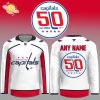 Personalized Washington Capitals Red 50th Anniversary Jersey