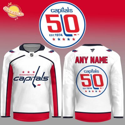 Personalized Washington Capitals 50th Anniversary Jersey