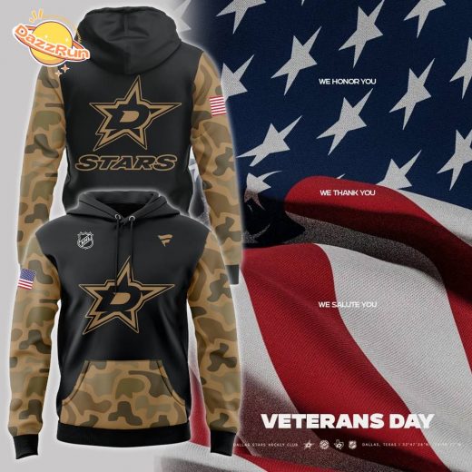 Special Edition Veterans Day Dallas Stars Hoodie