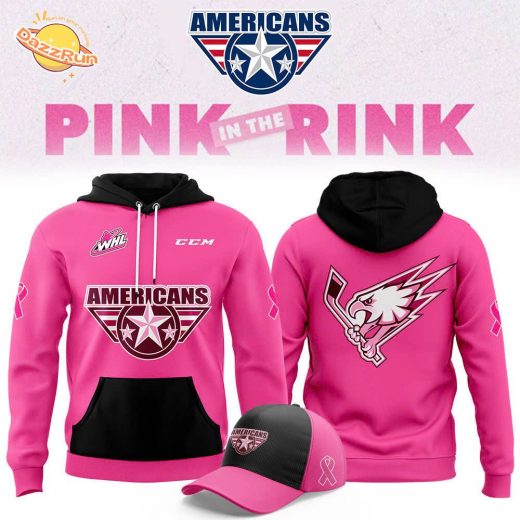 Tri-City Americans x Pink in the Rink 2024 Pullover Hoodie