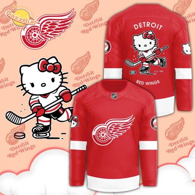 2024 Detroit Red Wings Hello Kitty 50th Anniversary Limited Edition Jersey