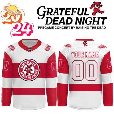 Detroit Red Wings 2024 Grateful Dead Night Custom Jersey