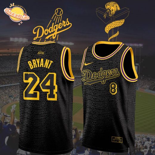 Limited Edition Los Angeles Dodgers x Kobe Bryant Basketball Jersey | MLB x NBA Kobe Bryant Tribute Jersey