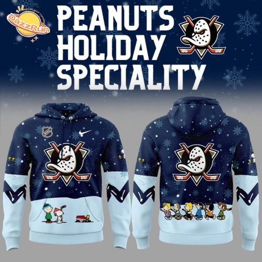 2024 Anaheim Ducks Peanuts & Snoopy Night Nike Hoodie