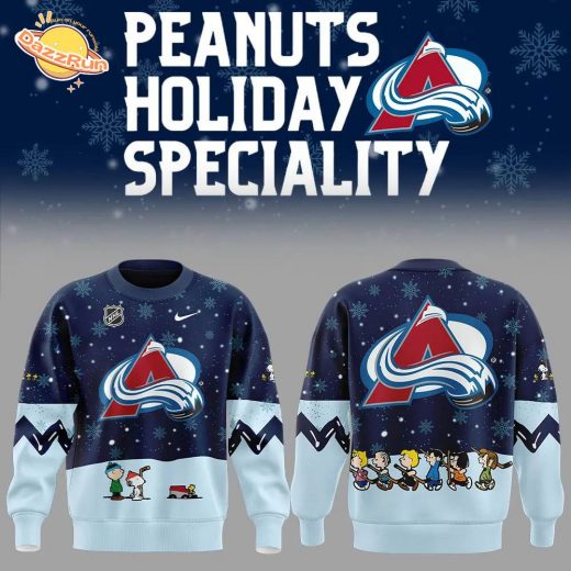 2024 Colorado Avalanche Peanuts & Snoopy Night Nike Sweatshirt