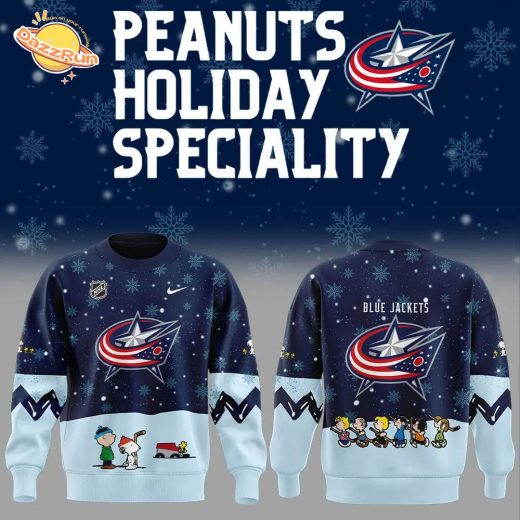 2024 Columbus Blue Jackets Peanuts & Snoopy Night Nike Sweatshirt