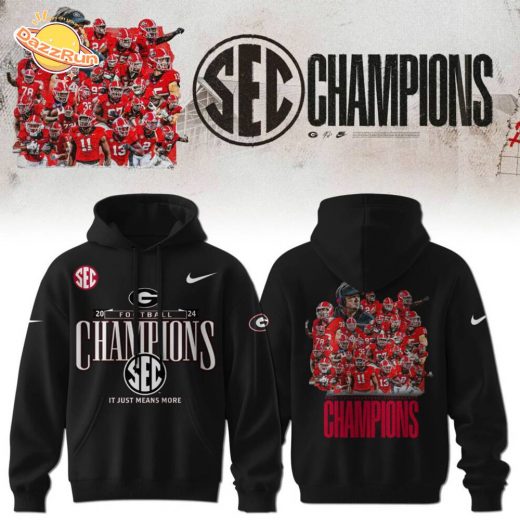 2024 Georgia Bulldogs SEC Football Champions Nike Hoodie (Black Edition)