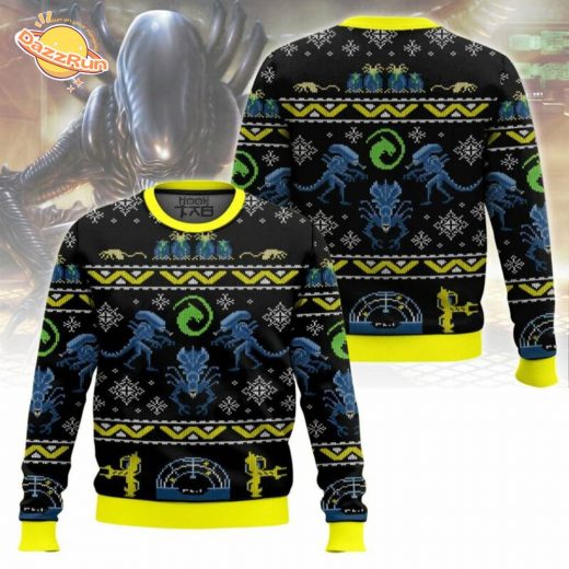 Alien Xenomorph Christmas Ugly Sweater