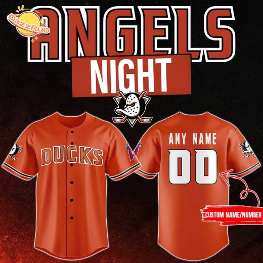 Anaheim Ducks x 2024 Angels Day Personalized Premium Jersey